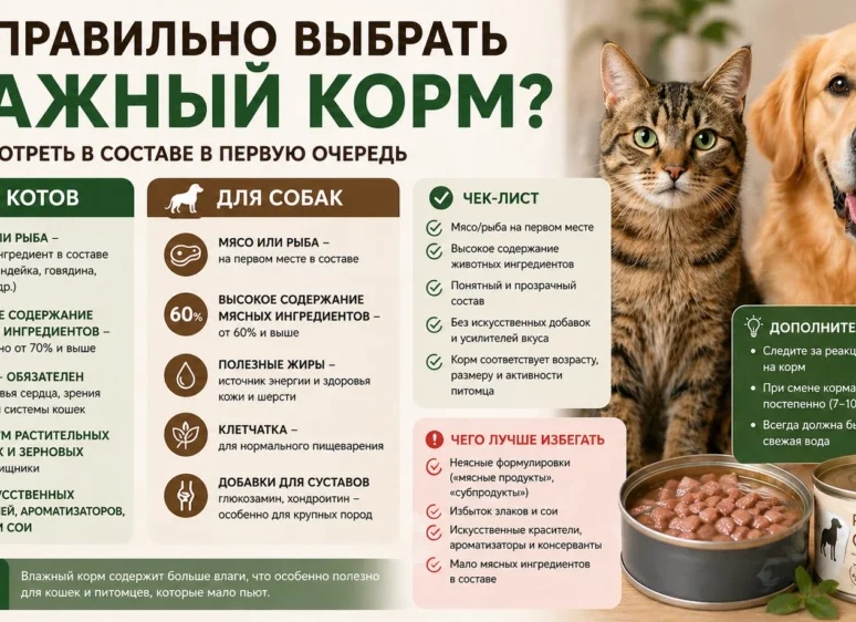 Как выбрать подходящий корм?